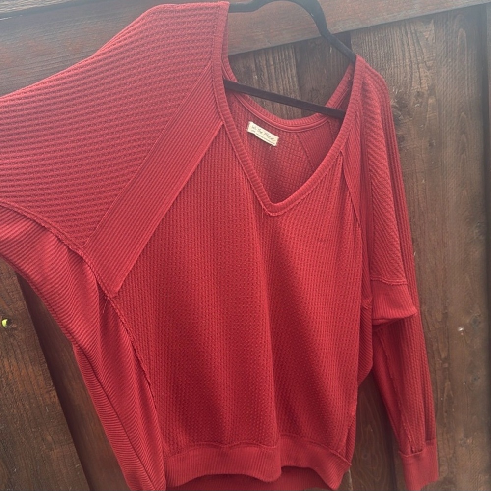 FREE PEOPLE Thermal ~ oversized